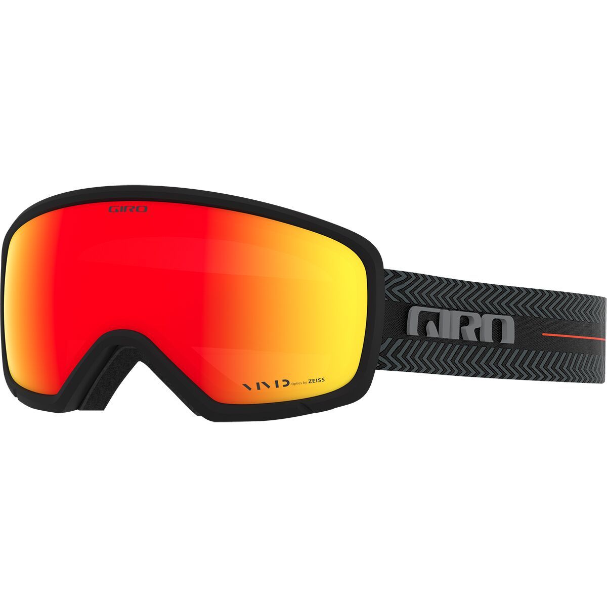 Giro Ringo Goggles Black Techline/Vivid Ember, One Size