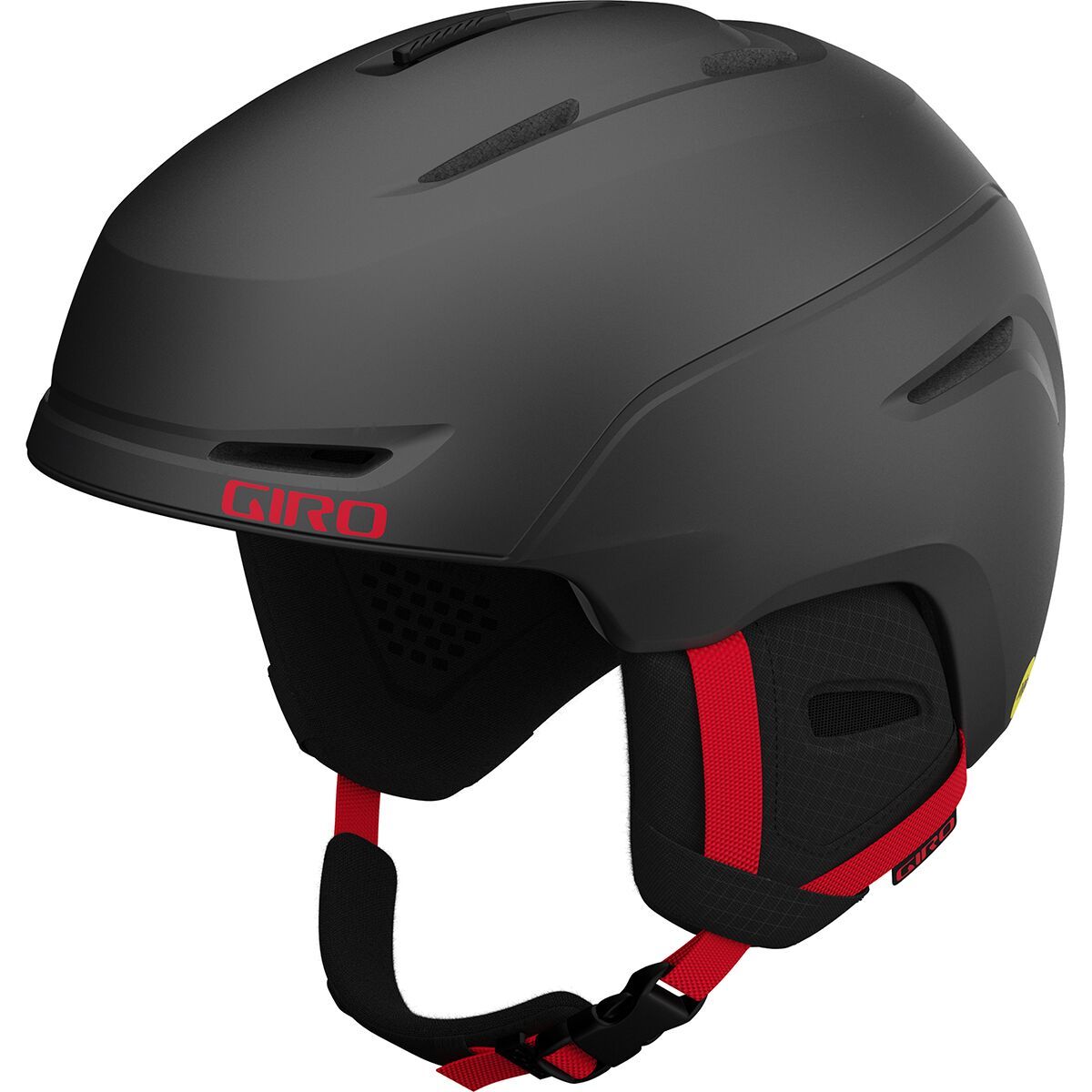 Giro Neo Jr. Mips Helmet - Kids' Matte Graphite/Bright Red, M