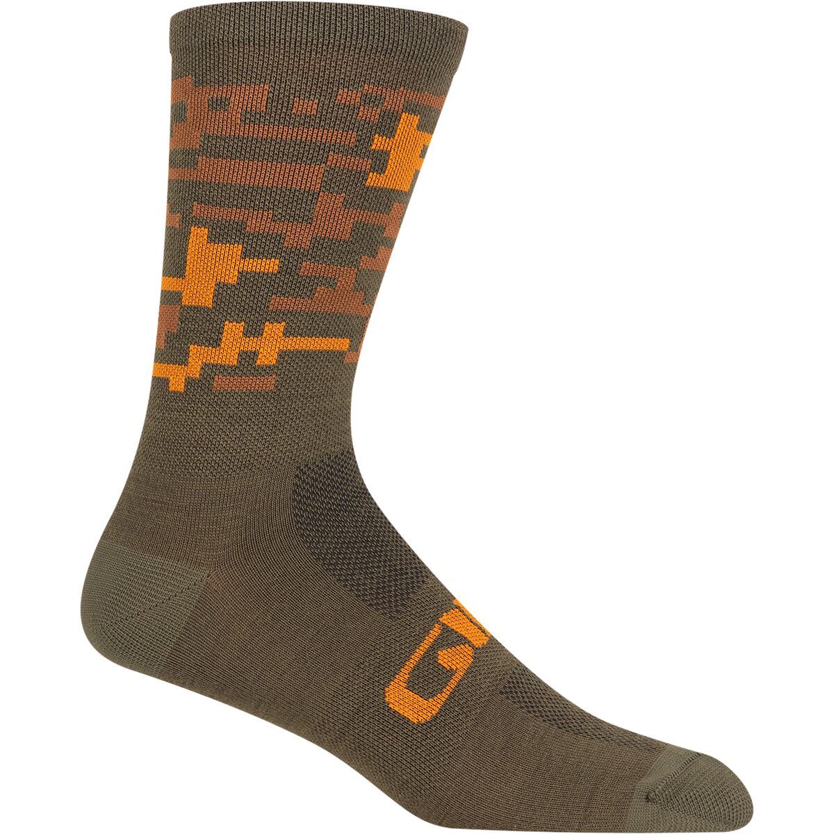 Image of Giro Merino Seasonal Sock Trail Green Camo, M