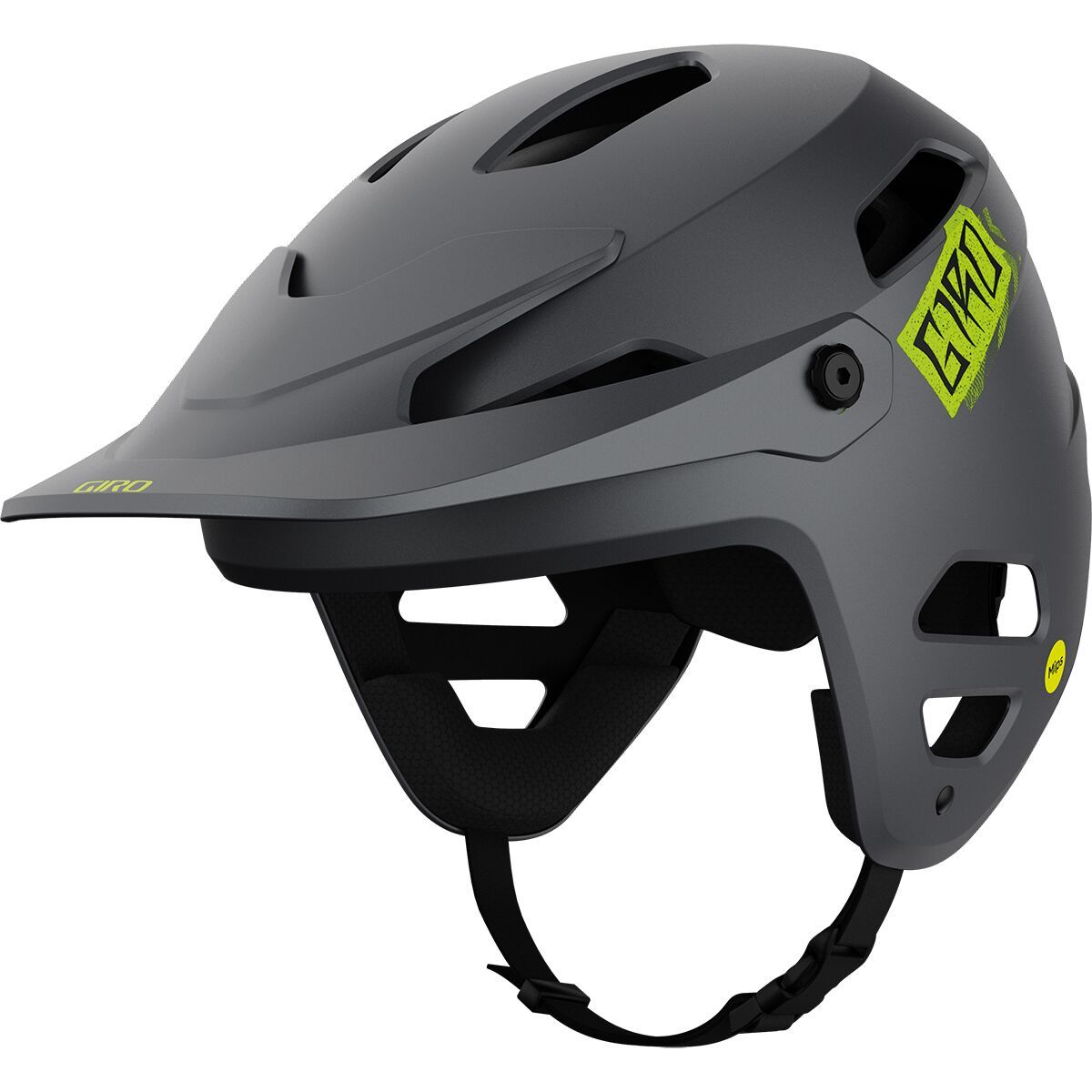 Image of Giro Tyrant Spherical Helmet Matte Metallic Black/Ano Lime, L