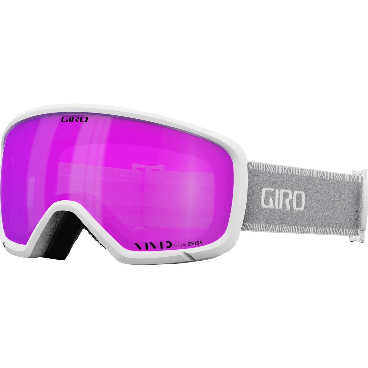 Image of Giro Millie Goggles - Women's White/Grey Chute/Vivid Pink, One Size
