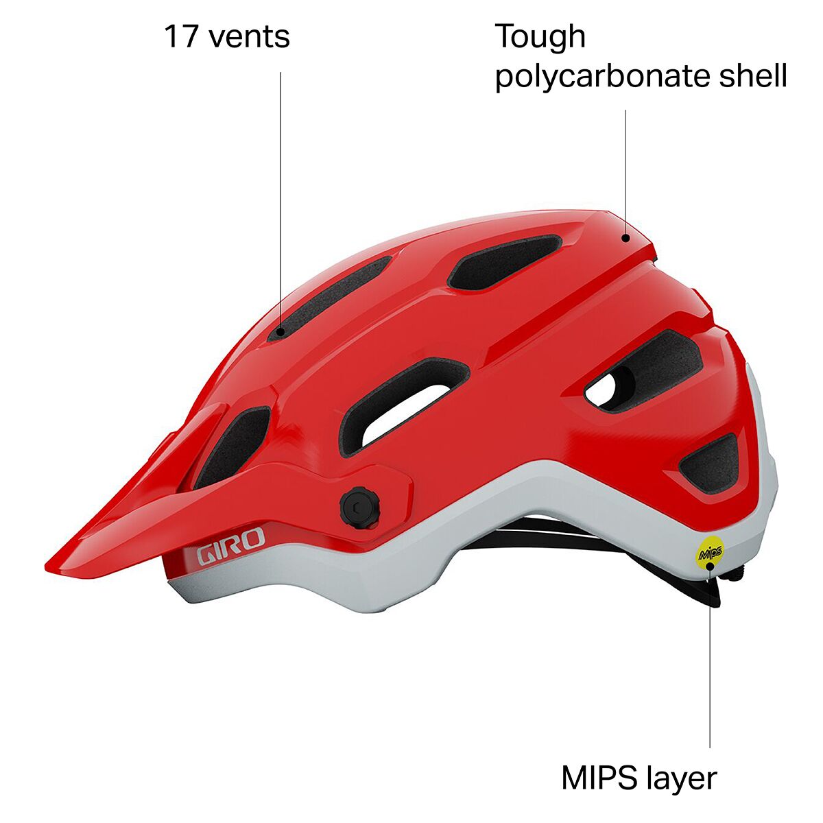 Giro Source MIPS Helmet - Trim Red - Medium