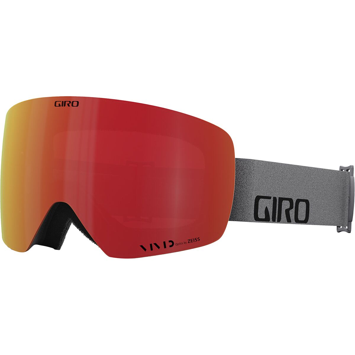 Image of Giro Contour RS Goggles Grey Wordmark/Vivid Ember/Vivid Infrared, One Size