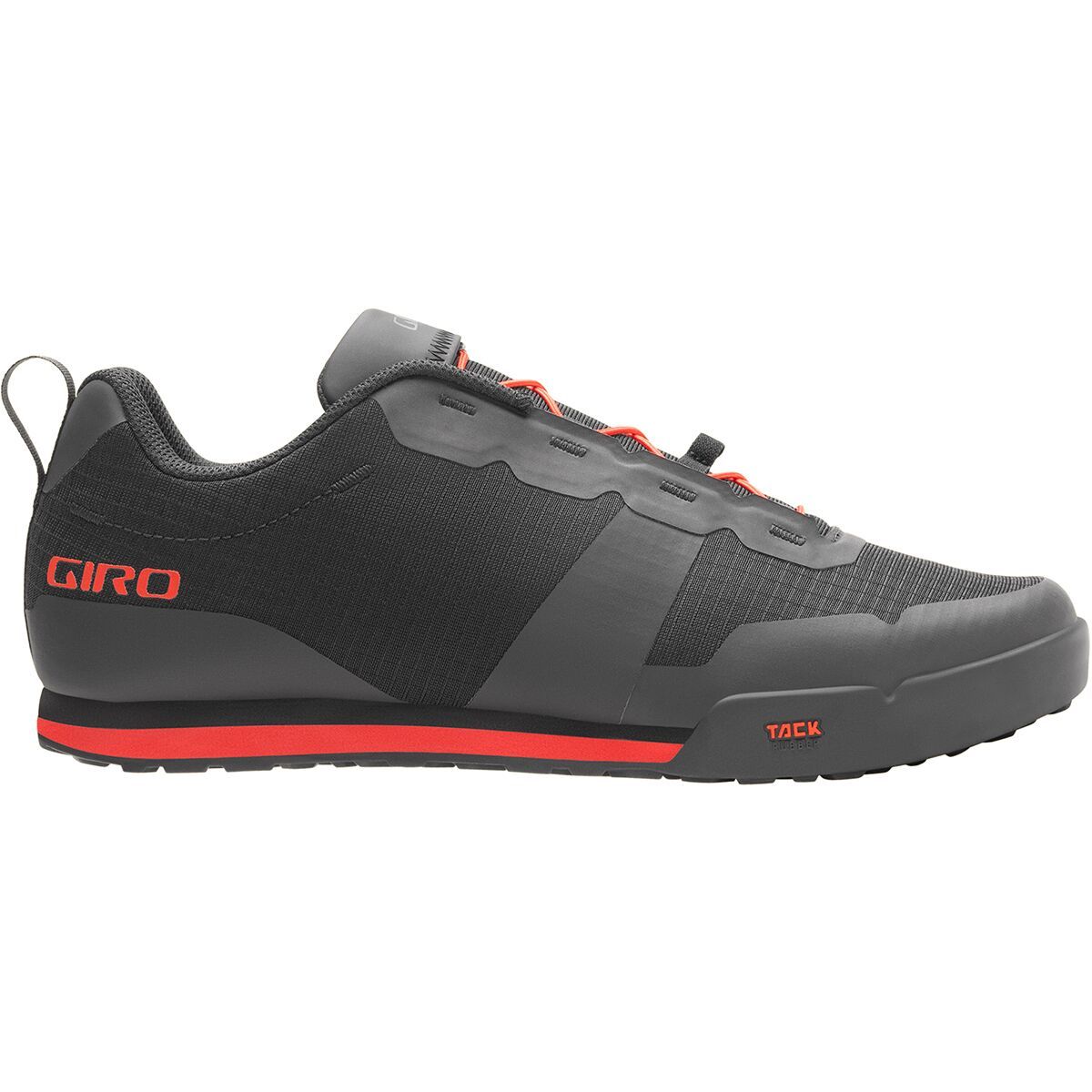 Image of Giro Tracker Fastlace Mountain Bike Shoe - Men's Black/Bright Red, 42.0
