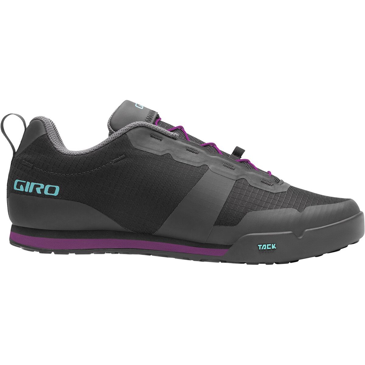 Image of Giro Tracker Fastlace Mountain BIke Shoe - Women's Black/Throwback Purple, 37.0