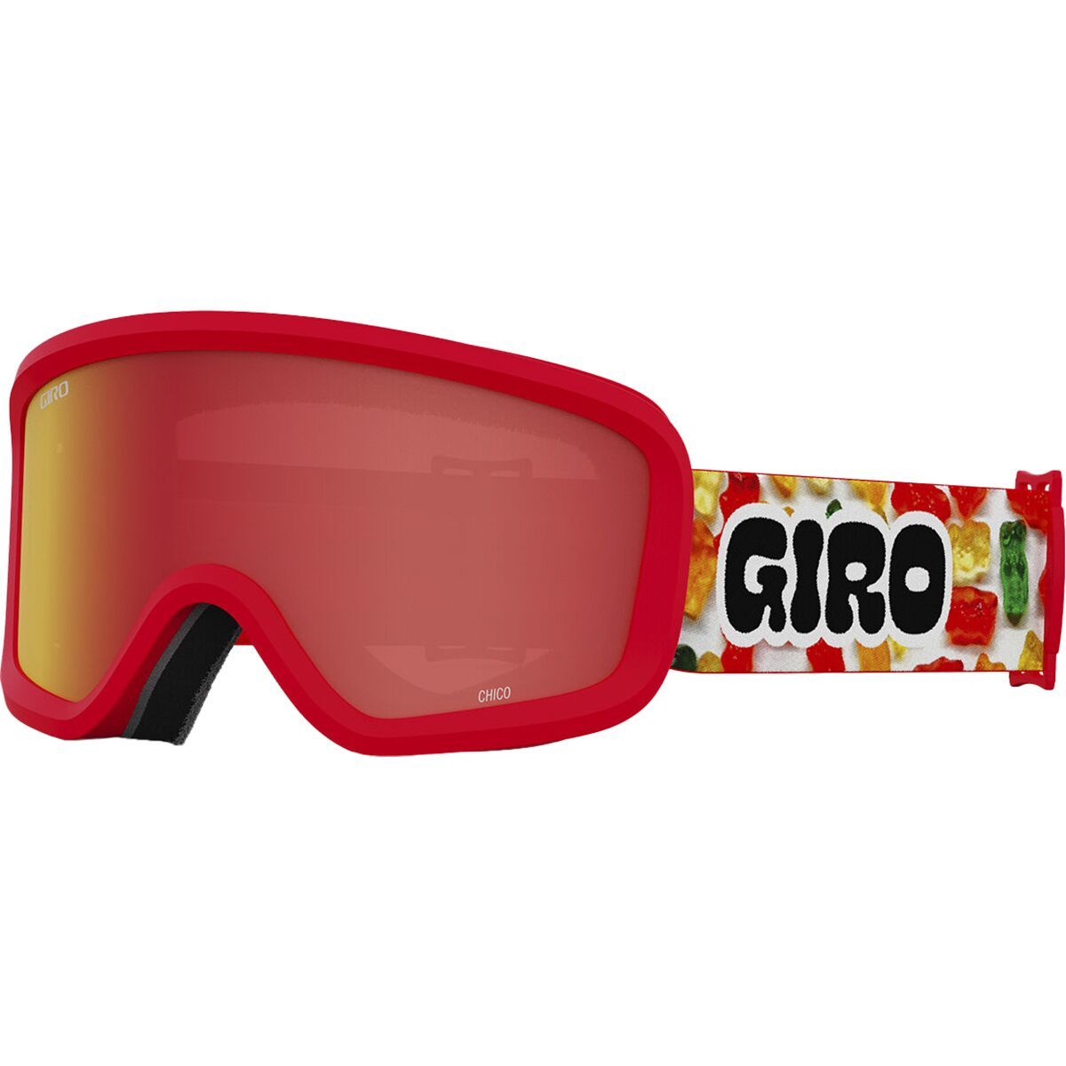 Giro Chico 2.0 Snow Goggles - Kids' Amber Scarlet Lens/Gummy Bear, One Size