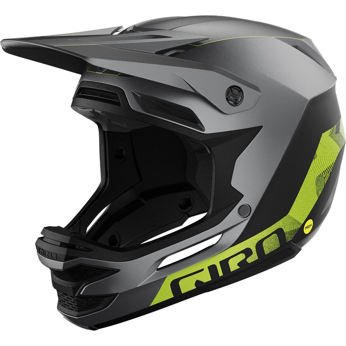 Image of Giro Insurgent Spherical Helmet Matte Metallic Black/Ano Lime, M/L