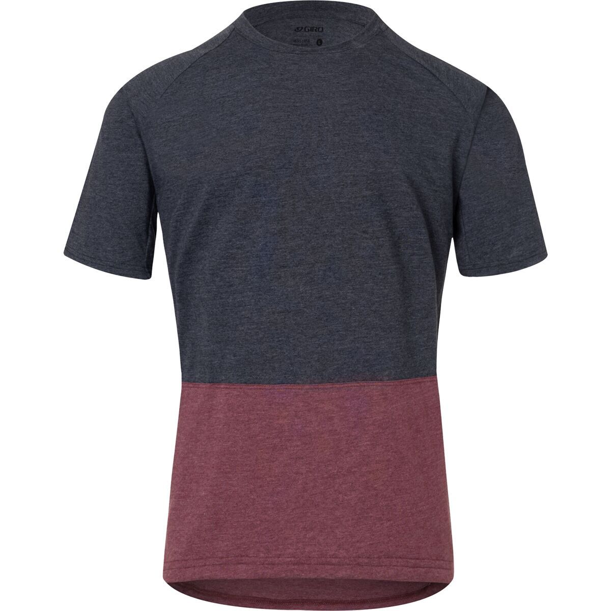 Giro Arc Short-Sleeve Jersey - Men's Charcoal/Maroon, S
