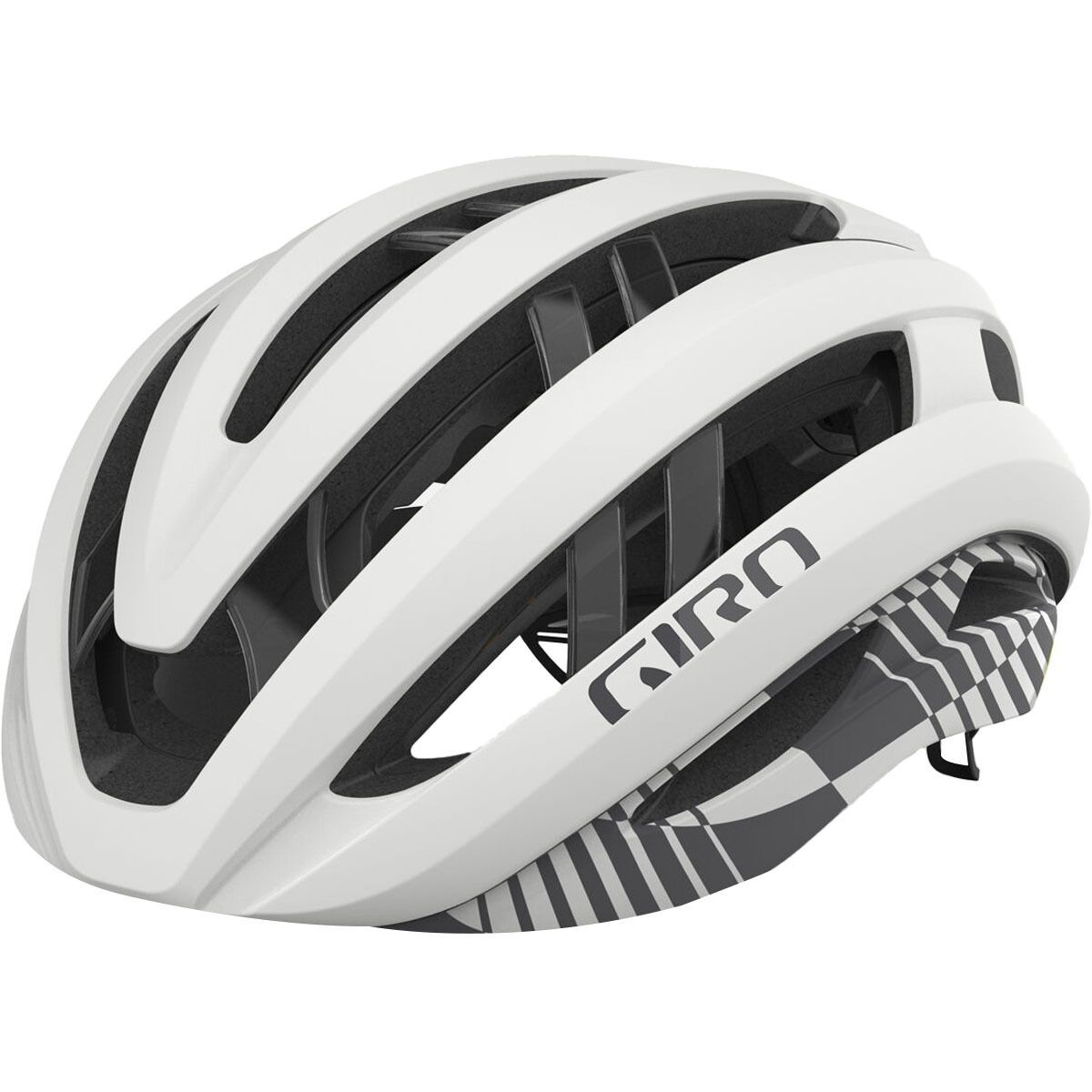 Image of Giro Aries Spherical Helmet Matte White Charcoal Rush, L