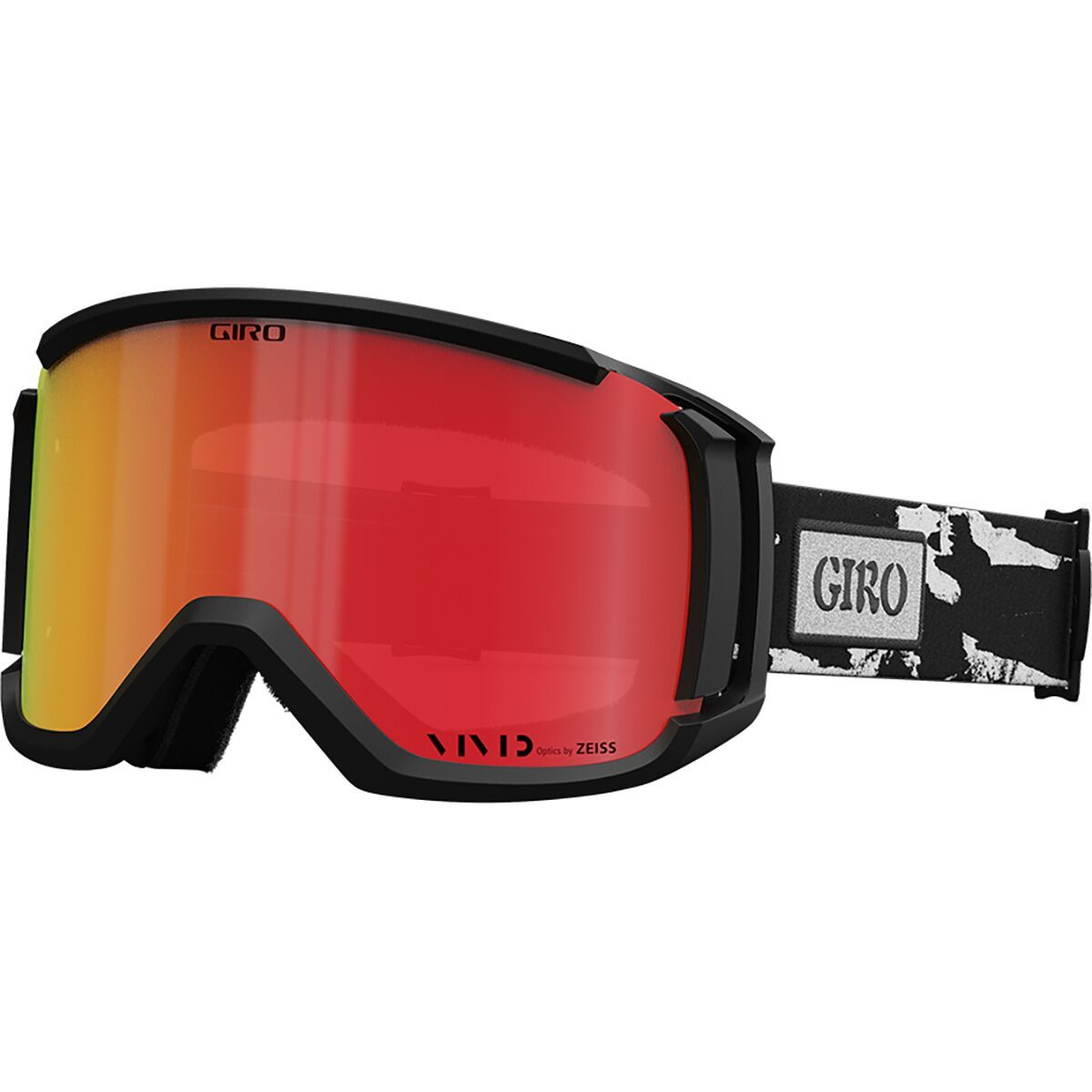 Giro Revolt Goggles Black/White Stained/Vivid Ember/Clear, One Size