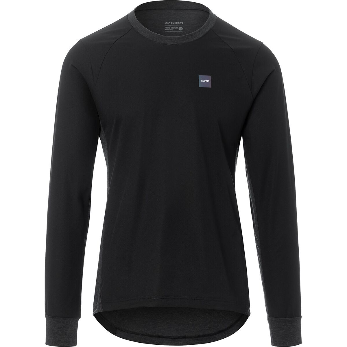 Giro Roust Long-Sleeve Wind Jersey - Men's Black/Grey, M