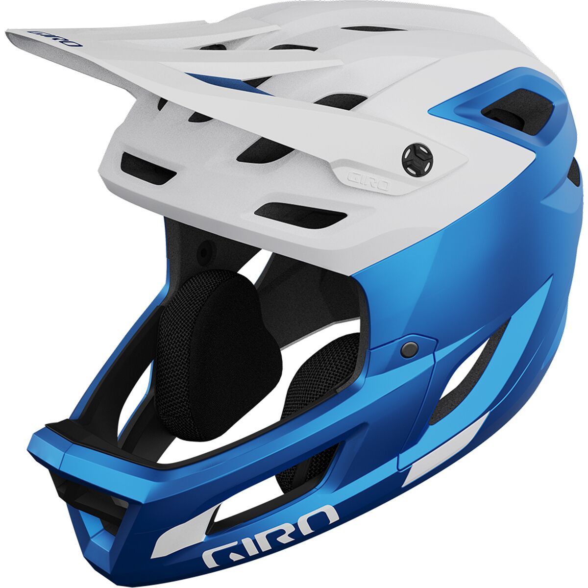 Image of Giro Coalition Spherical Helmet Matte White/Ano Blue, M