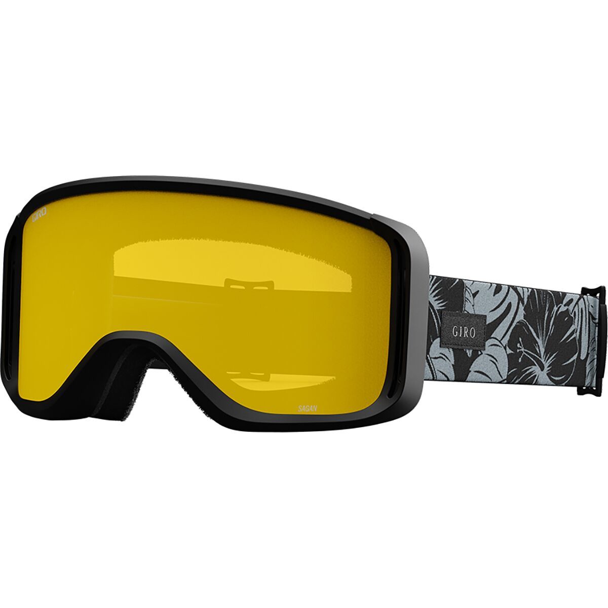 Giro Sagen Goggles Black/Grey Botanical LX/Amber/Yellow, One Size