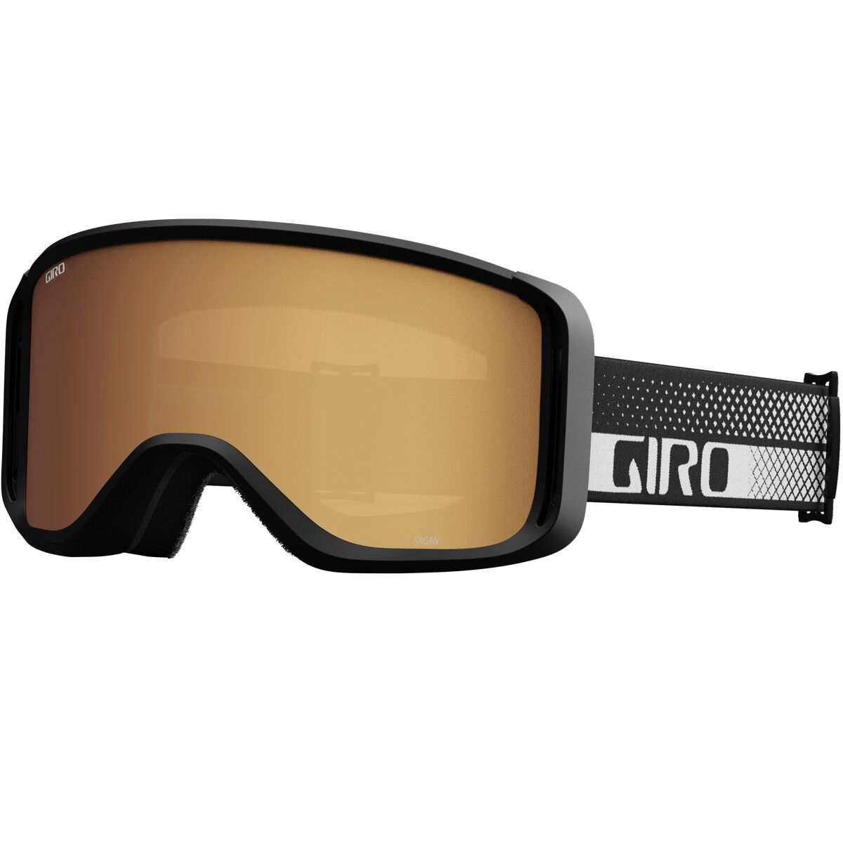 Giro Sagen Goggles Black/White Flow/Amber Gold/Yellow, One Size