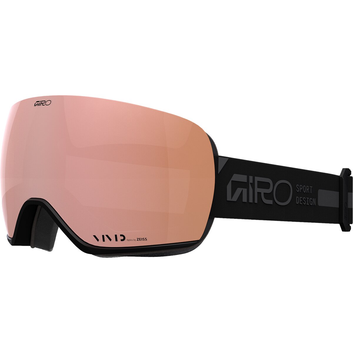 Image of Giro Article II Goggles Black/Rails Rose Gold, M