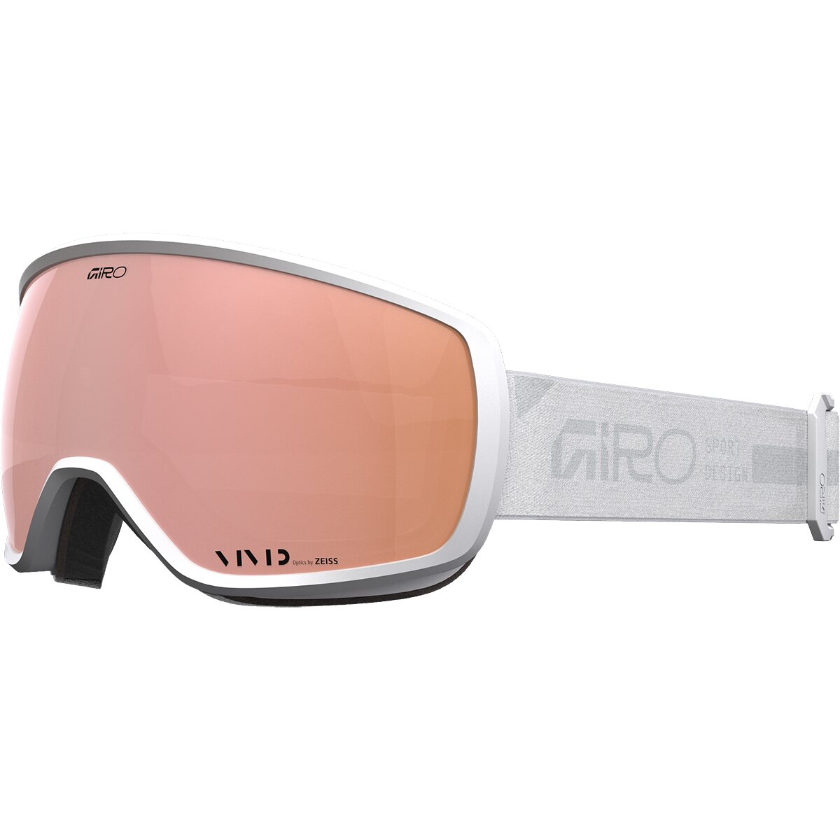 Image of Giro Balance II Goggle White/Rails Rose Gold, M