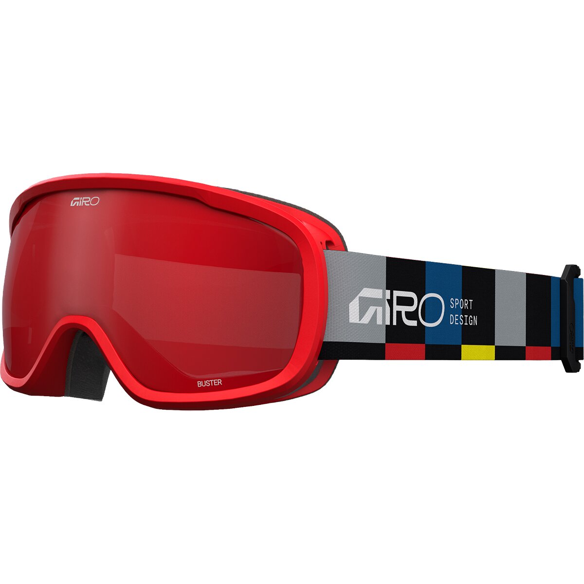 Image of Giro Buster Goggles - Kids' Black/Blocks Scarlet, M