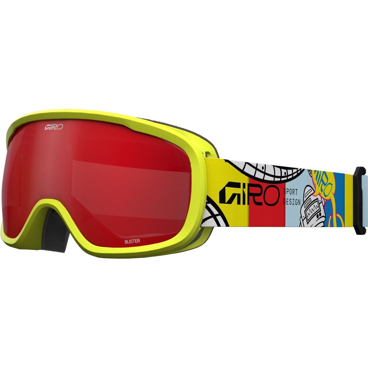 Image of Giro Buster Goggles - Kids' Yellow Robot/Scarlet, M