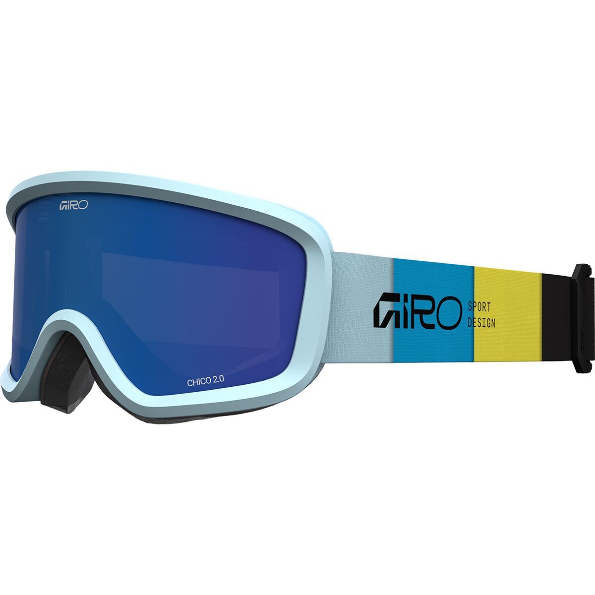 Image of Giro Chico 2.0 Goggles - Kids' Blue Blocks/Cobalt, S