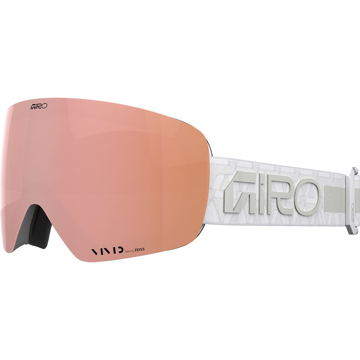 Image of Giro Contour RS Goggles White/Crystals Rose Gold, M