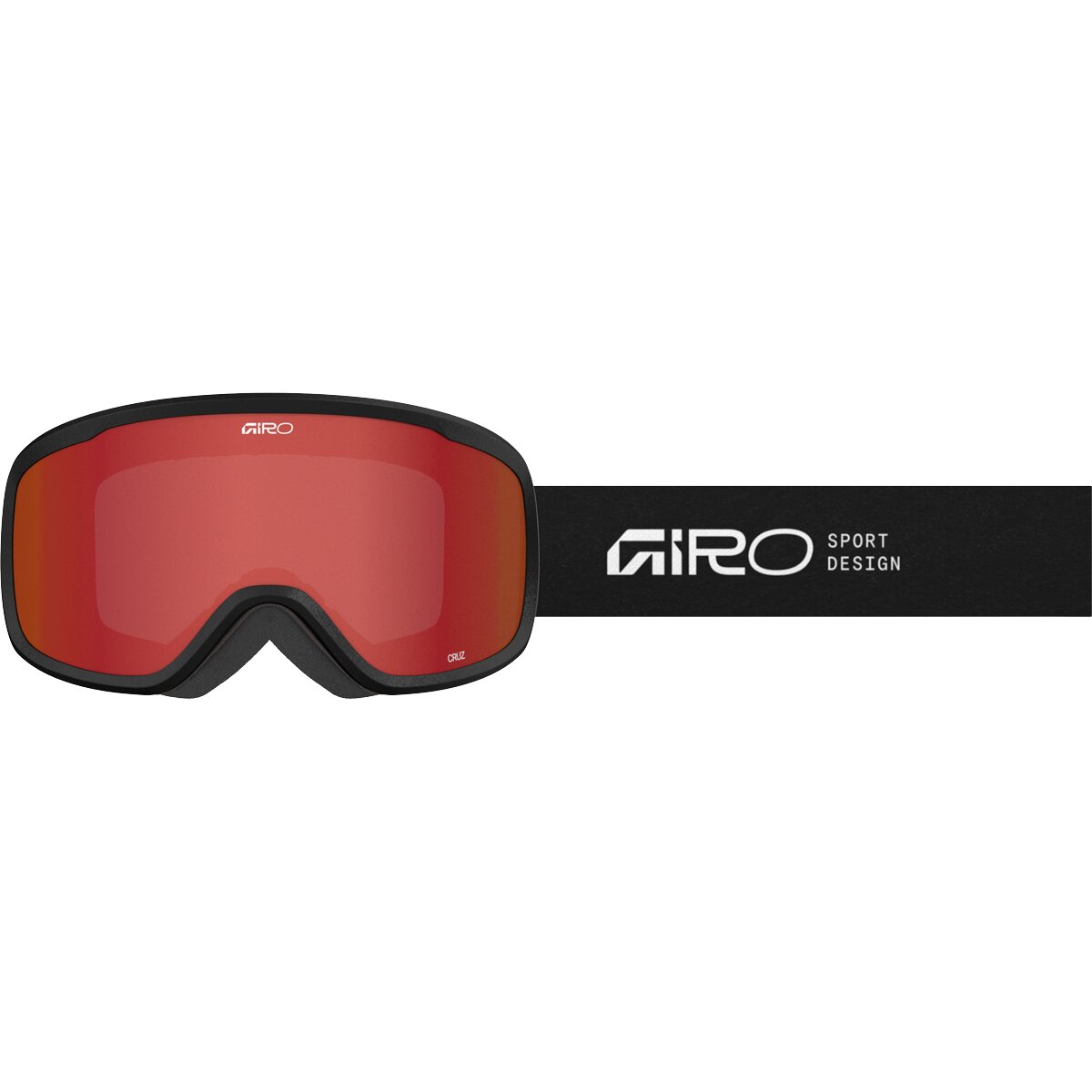 Image of Giro Cruz Goggles Black/Amber Scarlet, One Size