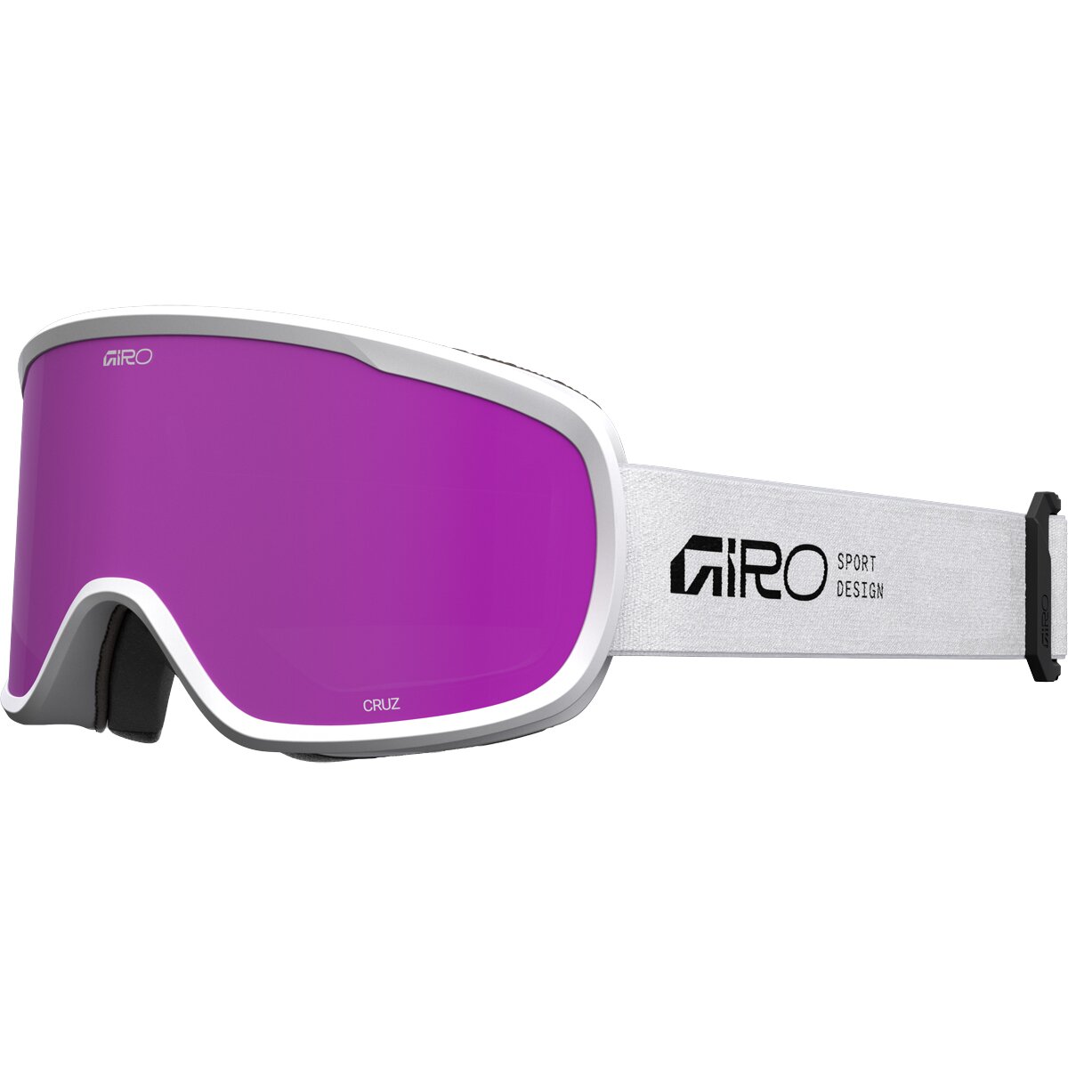 Image of Giro Cruz Goggles White/Amber Pink, One Size