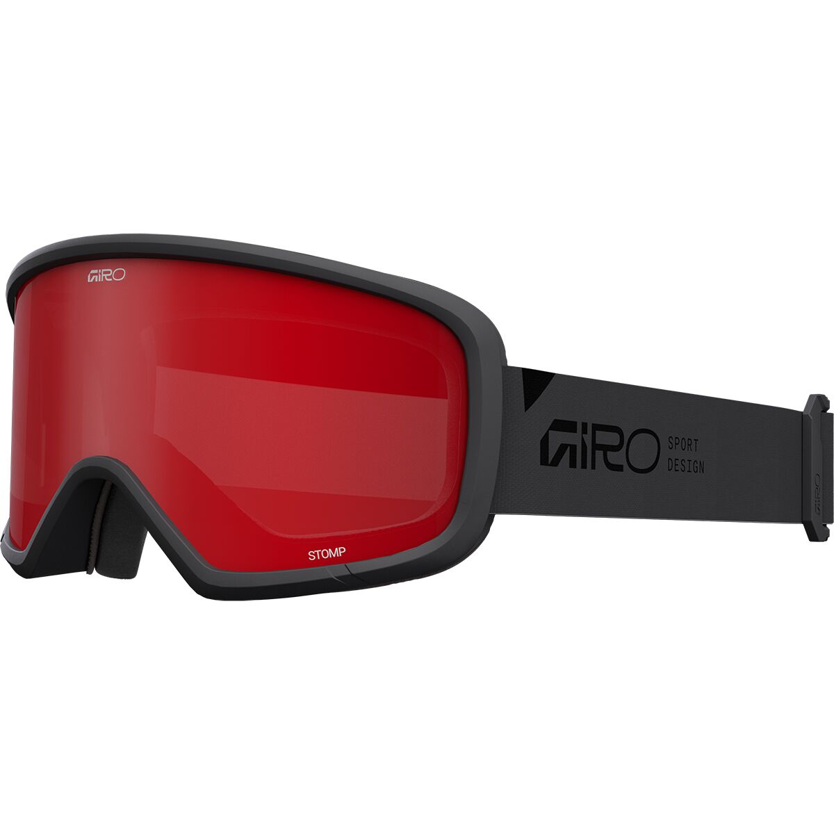 Giro Stomp Goggles - Kids' Grey Wordmark Scarlet, M