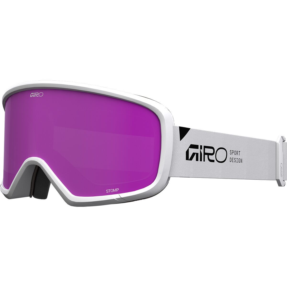 Image of Giro Stomp Goggles - Kids' White/Wordmark Pink, M