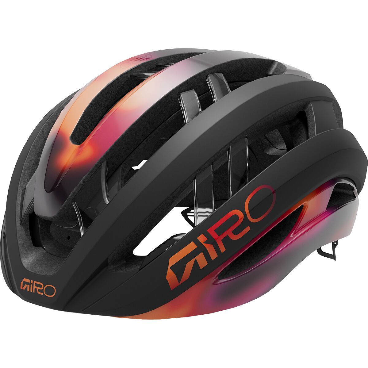 Image of Giro Aries Spherical Helmet Matte Black/Frequency Orange, M
