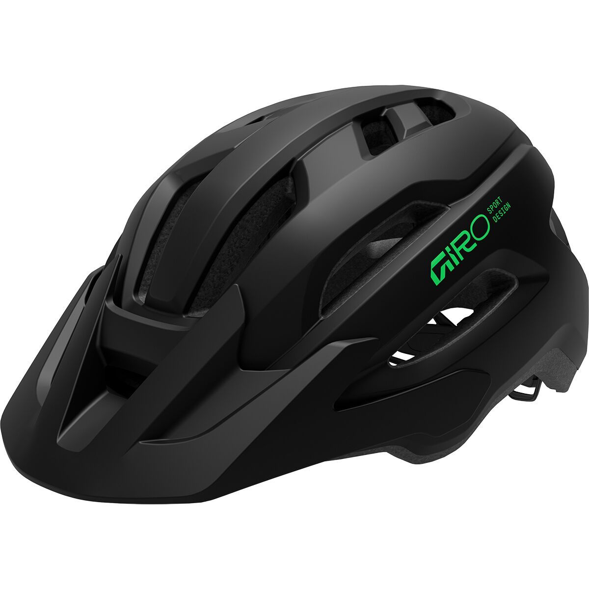 Image of Giro Fixture MIPS II - Kids' Matte Black/Green, One Size