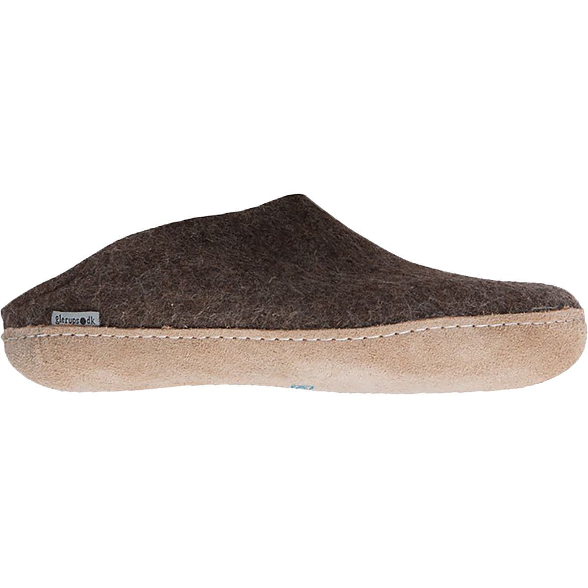Image of Glerups The Slip-On Leather Slipper Brown, 43.0