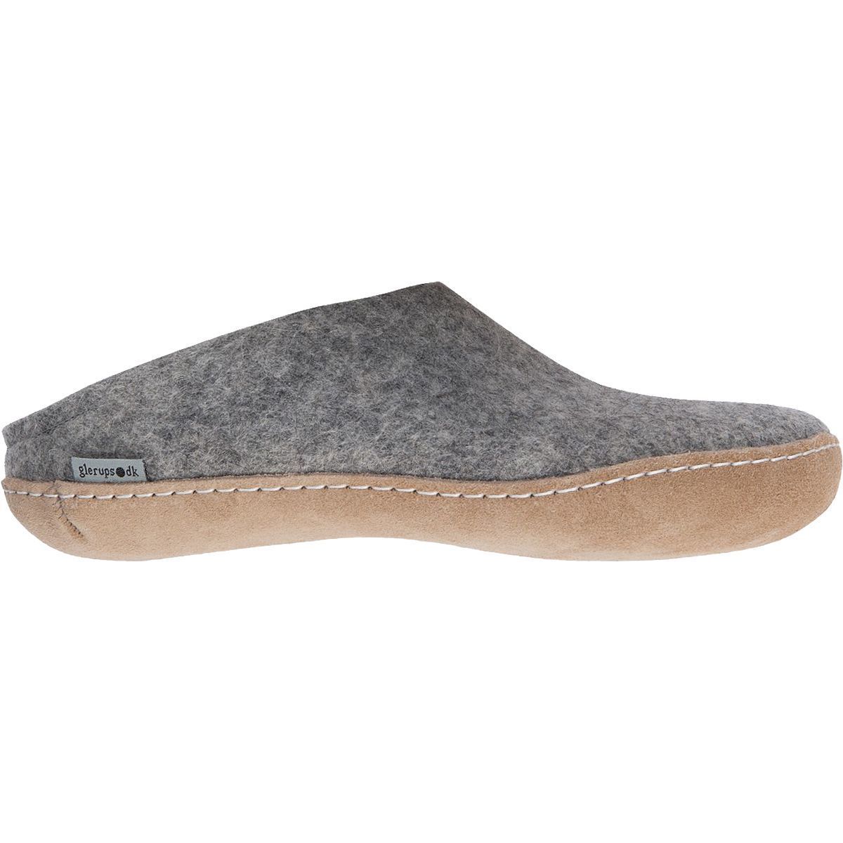 Glerups Glerups The Slip-On Leather Slipper Grey, 39.0