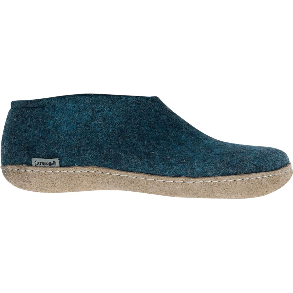 Glerups Glerups The Shoe Leather Slipper Petrol, 47.0