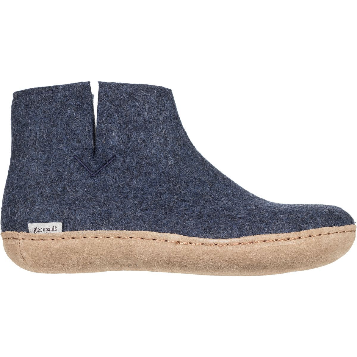 Image of Glerups The Boot Leather Slipper Denim, 44.0