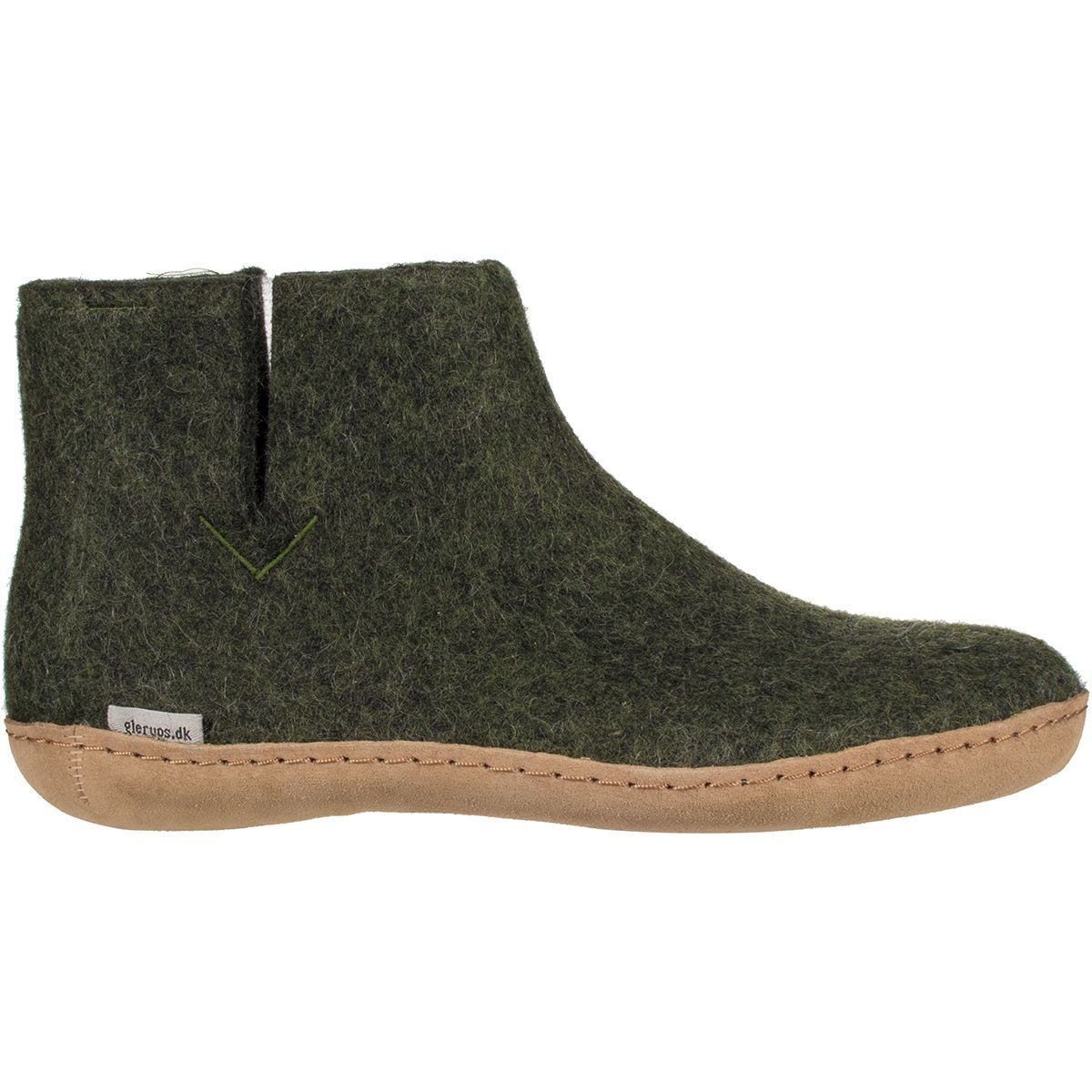Glerups The Boot Leather Slipper Forest