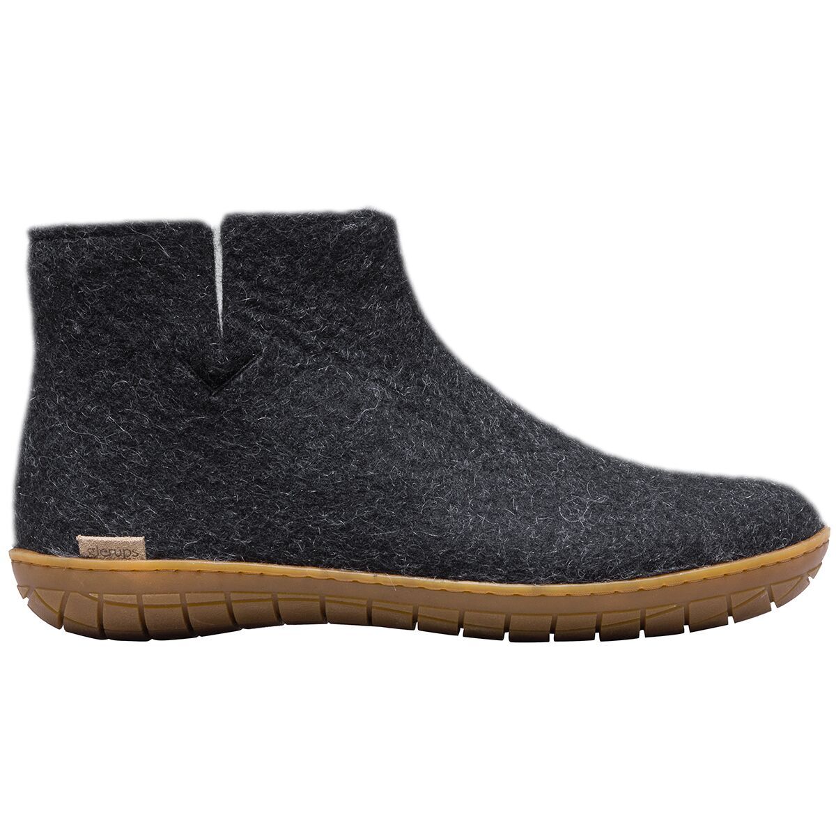 Glerups The Boot Rubber Slipper Charcoal/Tan