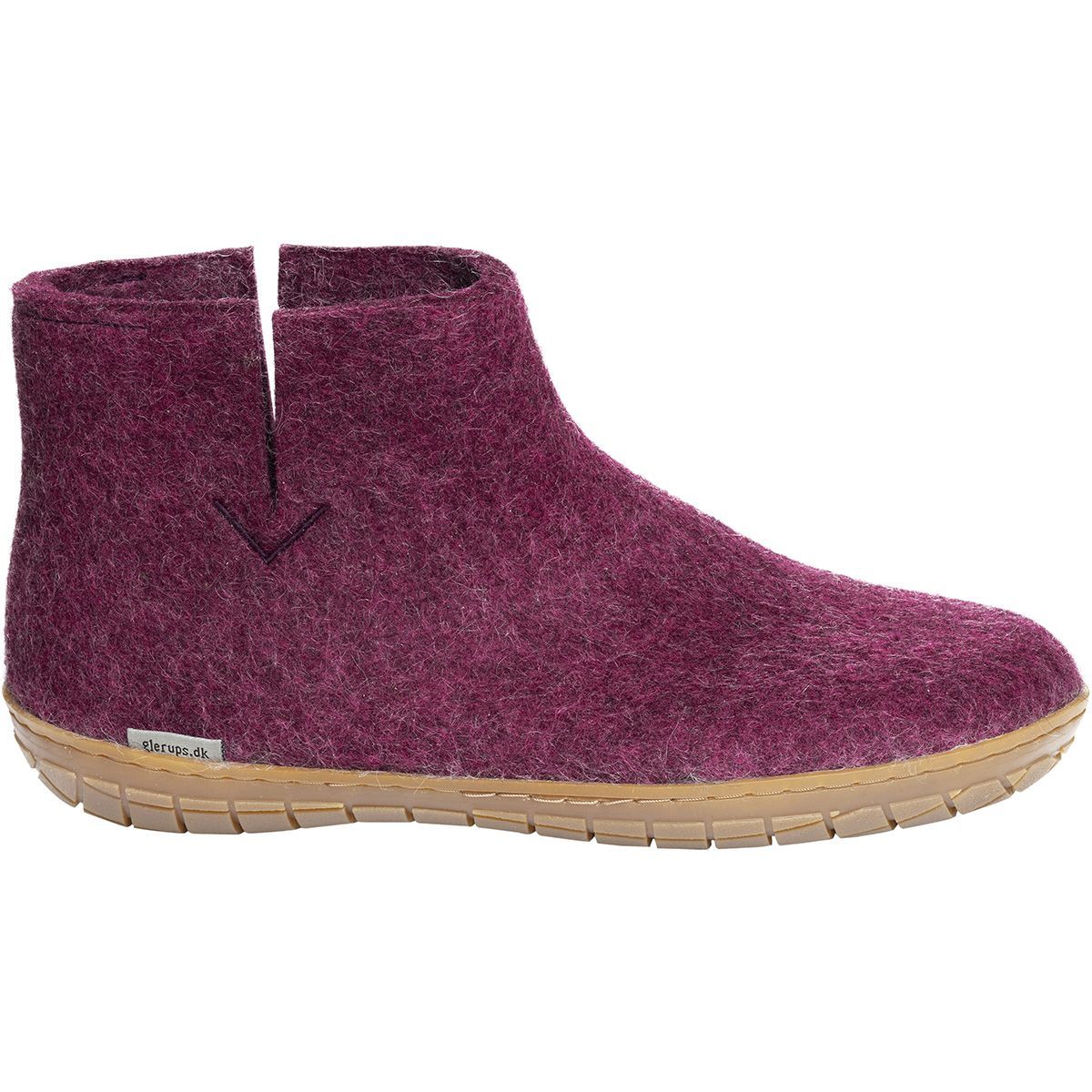 Glerups The Boot Rubber Slipper Cranberry/Tan