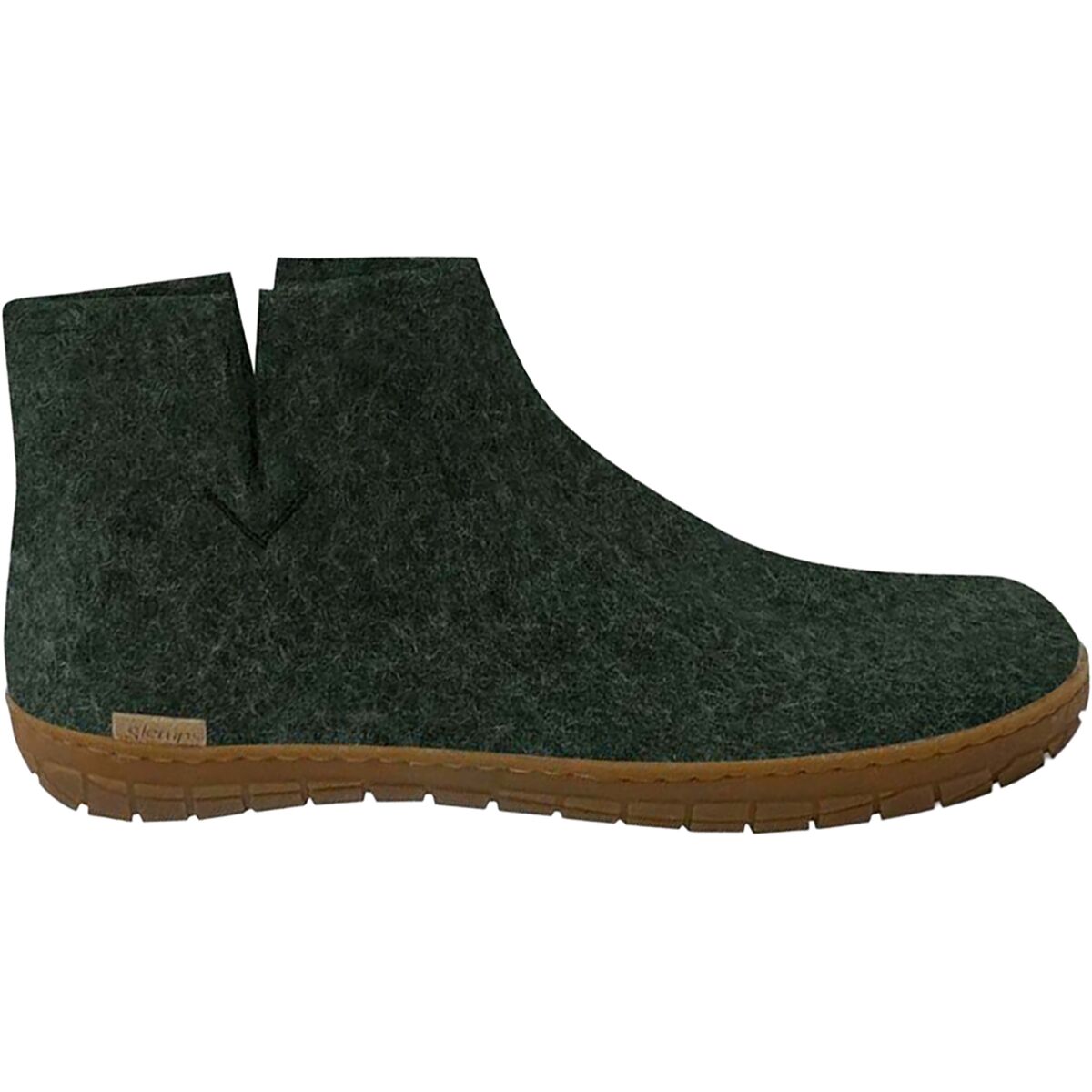 Image of Glerups The Boot Rubber Slipper Forest/Tan, 38.0