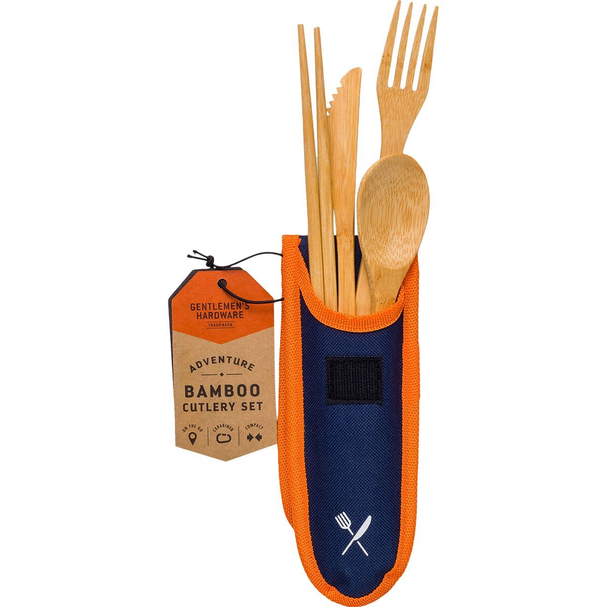 Image of Gentlemen's Hardware Travel Bamboo Cutlery Set One Color, One Size