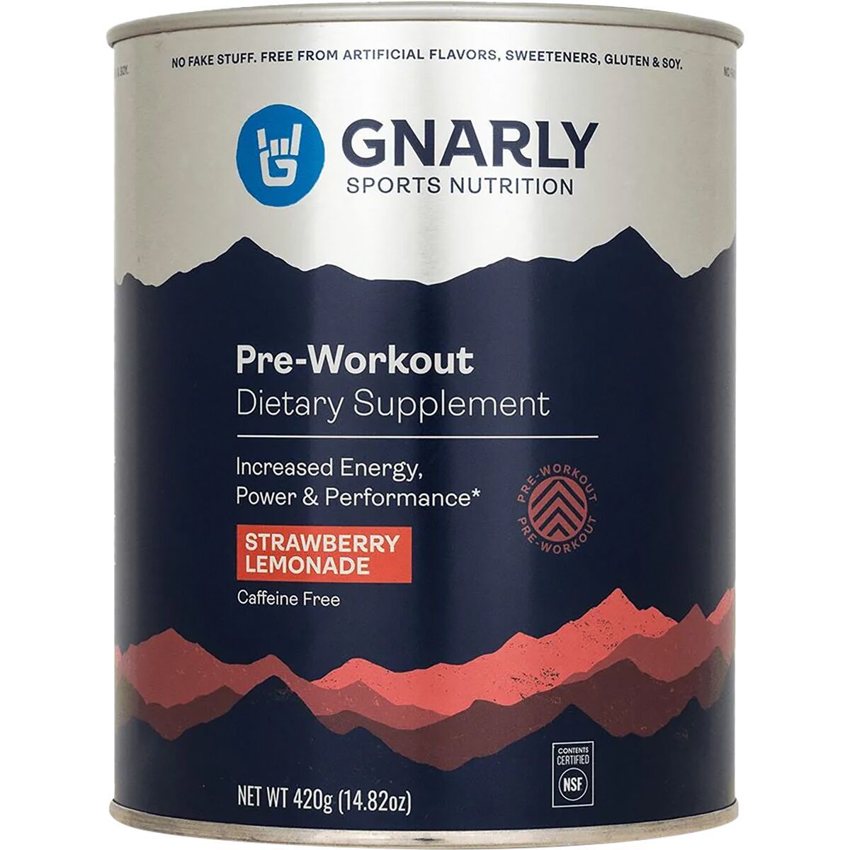 Image of Gnarly Pre-Workout Strawberry Lemonade Caffeine Free, 30 Servings