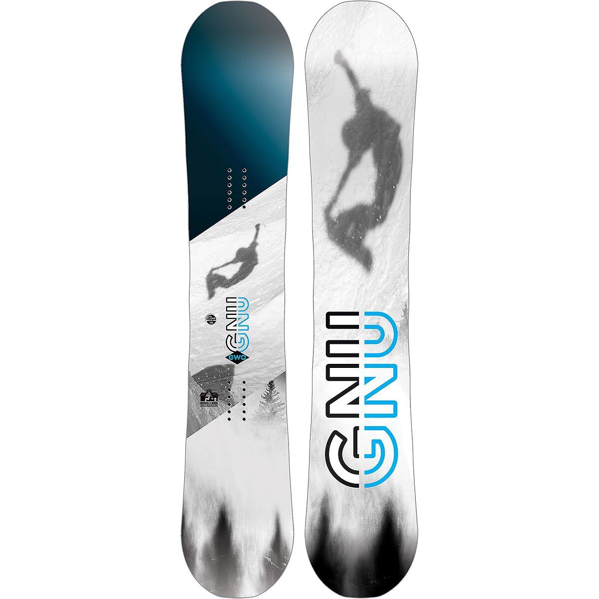 Gnu GWO Snowboard - 2024 One Color, 156cm wide