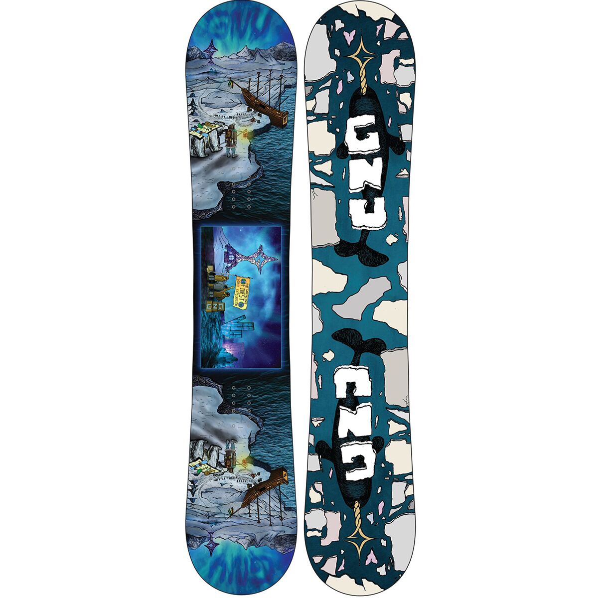 Gnu Gnu Finest Snowboard - 2025 One Color, 155cm wide