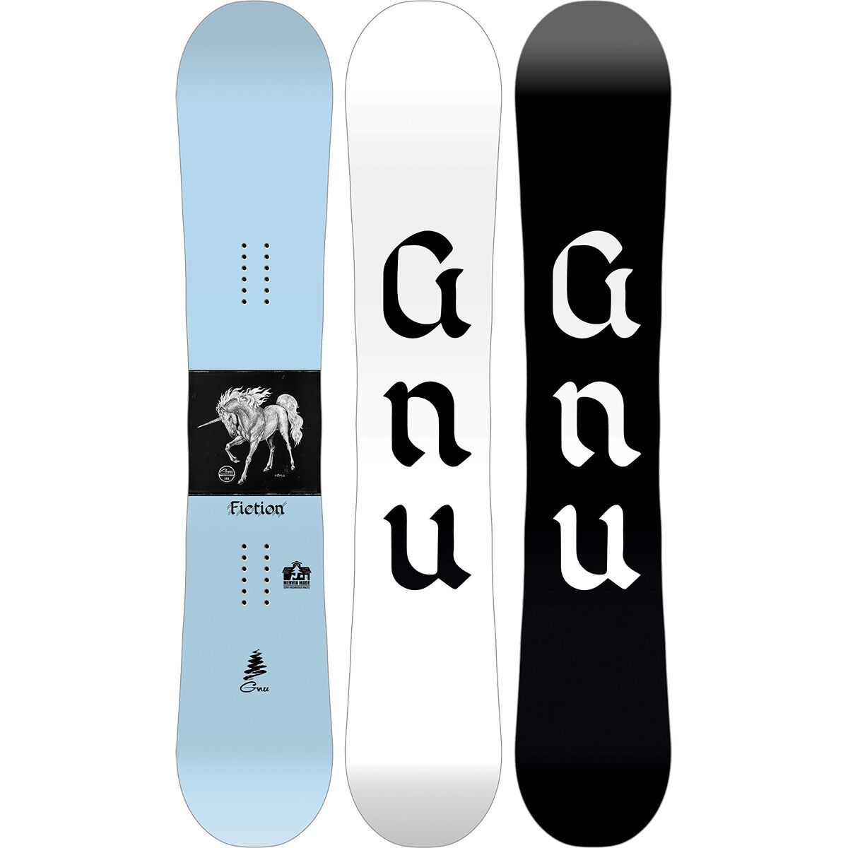 Image of Gnu Fiction Snowboard - 2026 - Women's One Color, 139cm