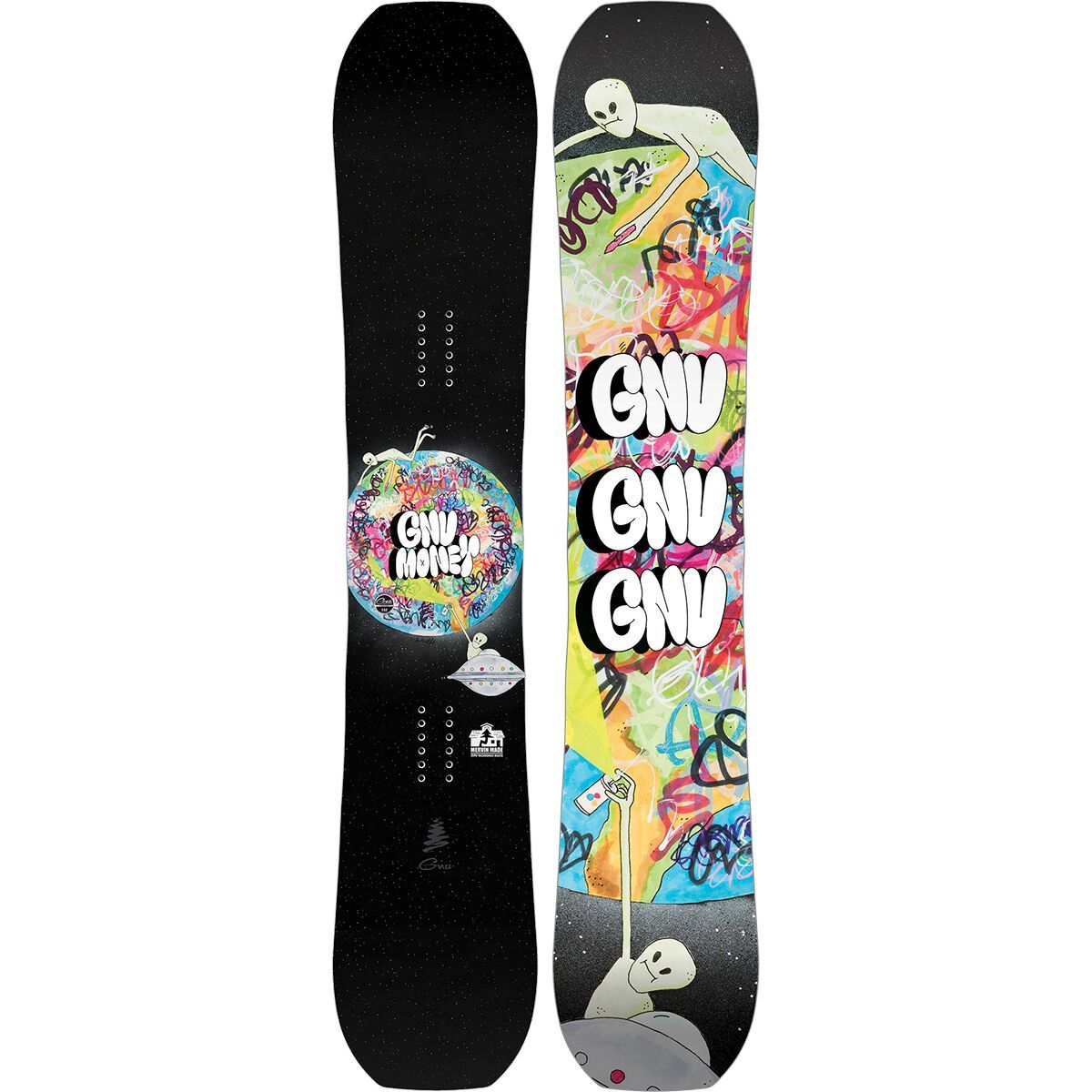 Image of Gnu Money Snowboard - 2026 One Color, 150cm wide