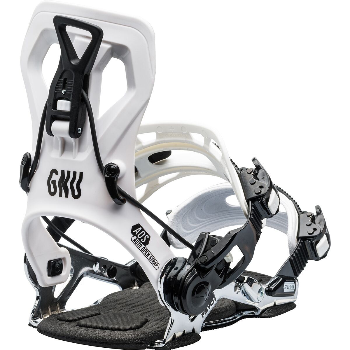 Image of Gnu Psych Snowboard Binding - 2026 White, XL