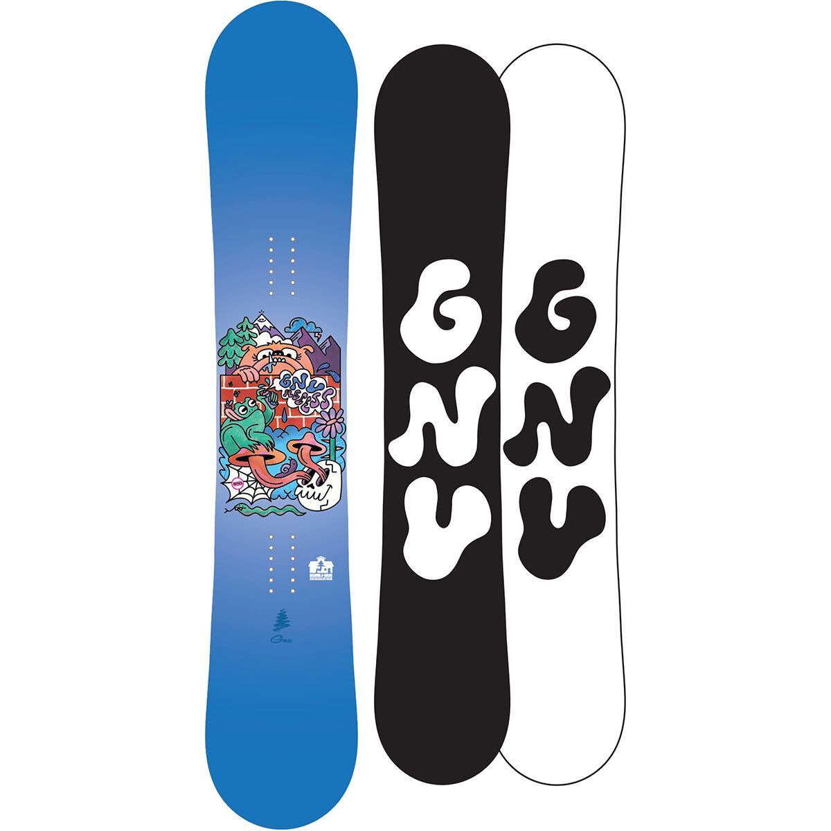 Image of Gnu Recess Snowboard Package - 2026 - Kids' One Color, 100cm