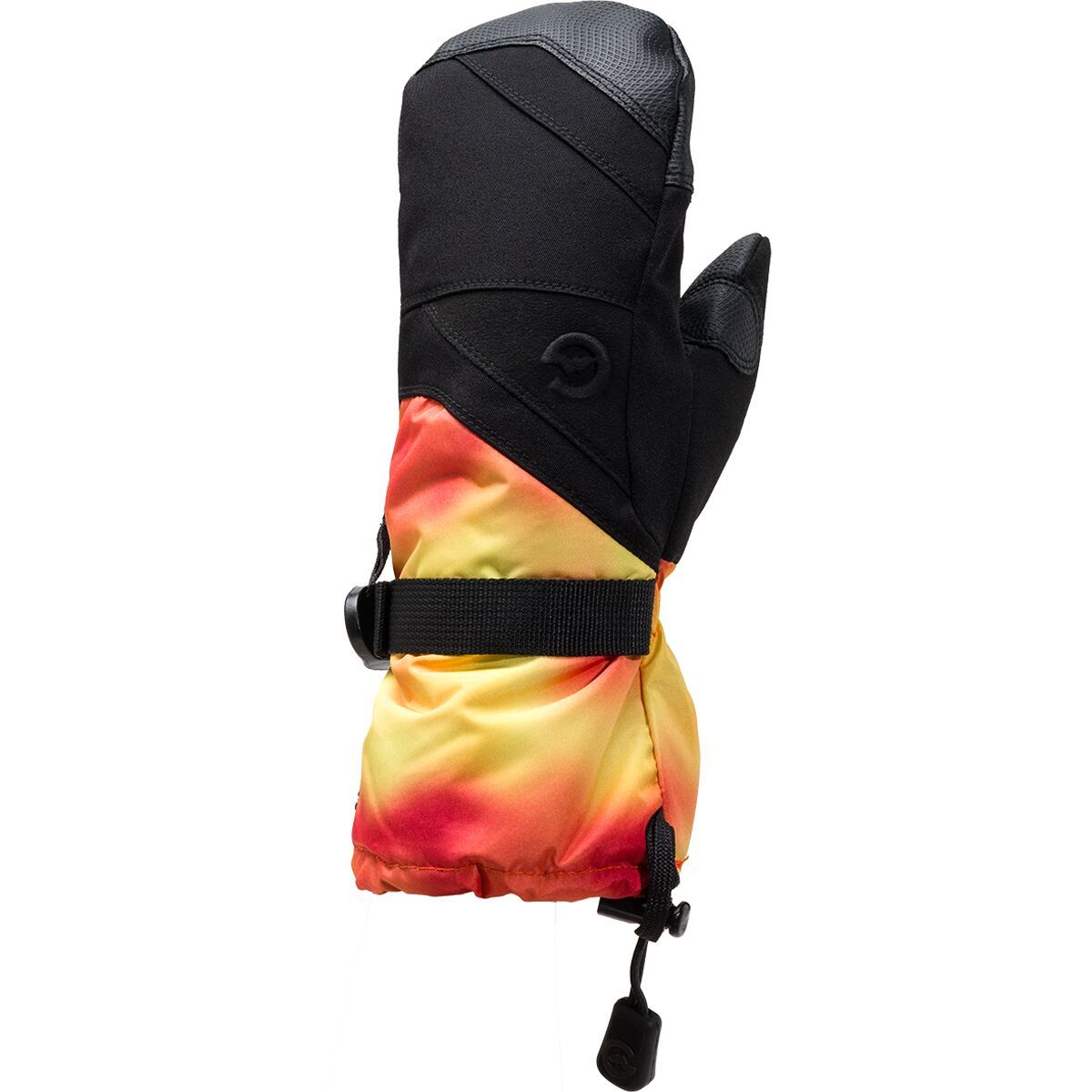 Gordini Stomp III Mitten - Kids' Black/Orange Tie Dye, M