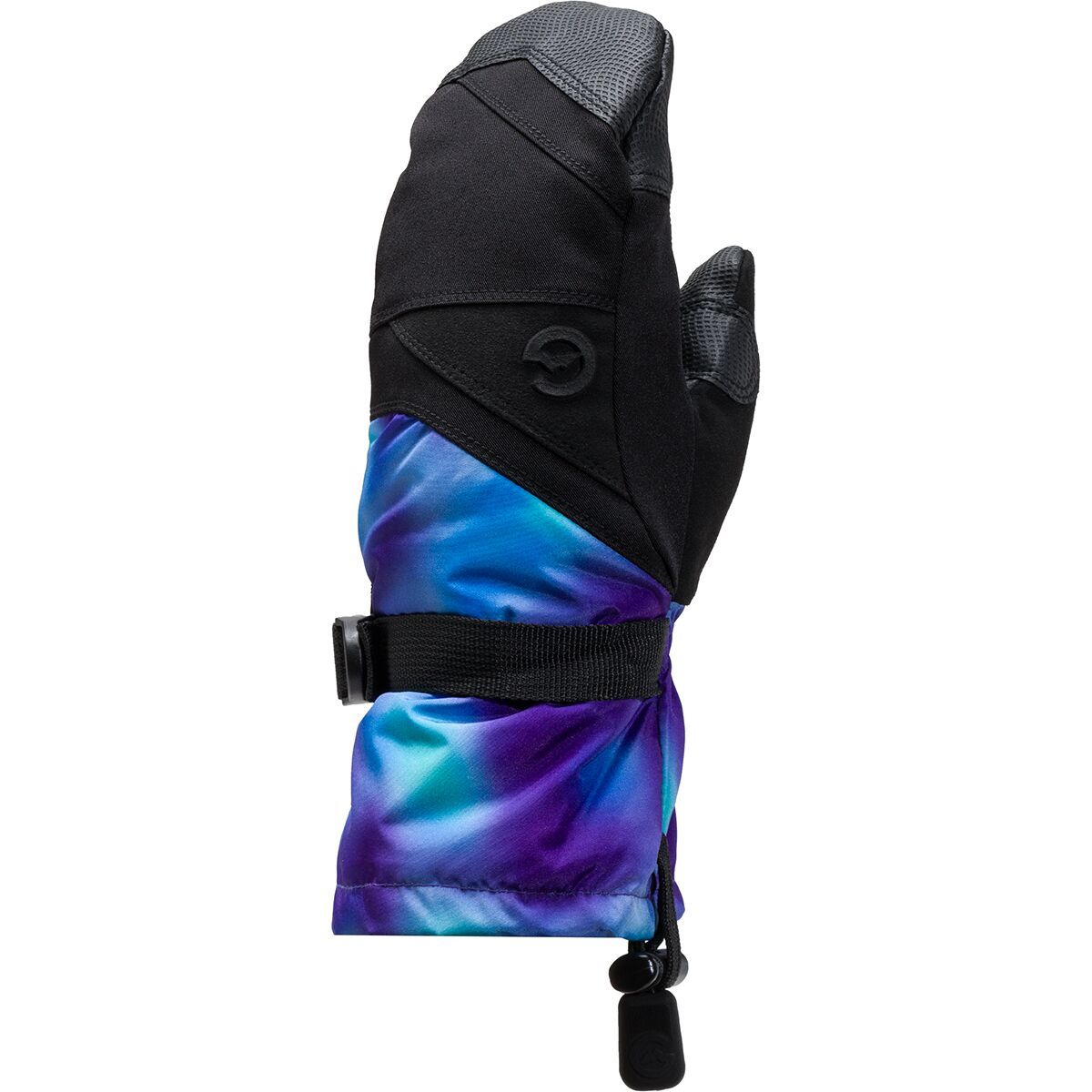 Gordini Stomp III Mitten - Kids' Black/Purple Tie Dye, L