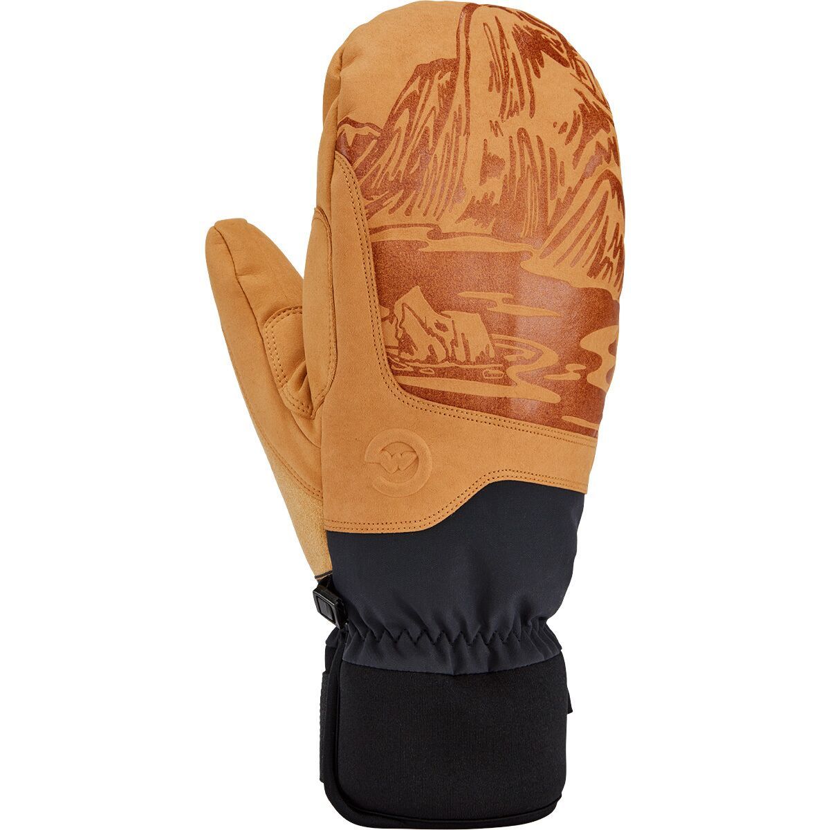 Image of Gordini MTN Crew Artist Mitten - Men's Tan Black Mountain, XL