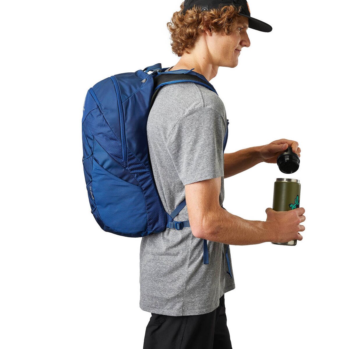 gregory arrio 22 backpack RC Hiking ripstop-nylon sage grey Equipped with a suspended Arrio 22-Brick Red